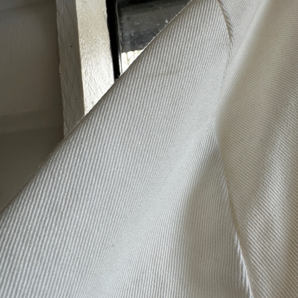 MATTHEW ADAMS DOLAN WHITE OVERSIZED DENIM JACKED DRESS WORN BY RIHANNA 90s STYLE - Picture 8 of 16